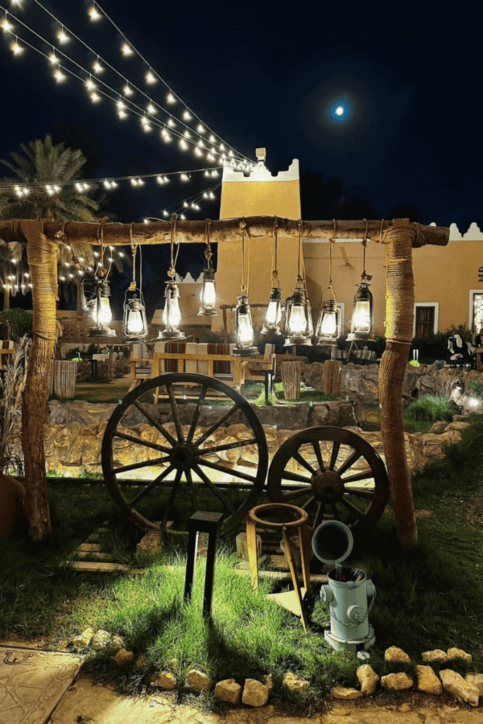 Farm Café family restaurant in Riyadh with outdoor seating