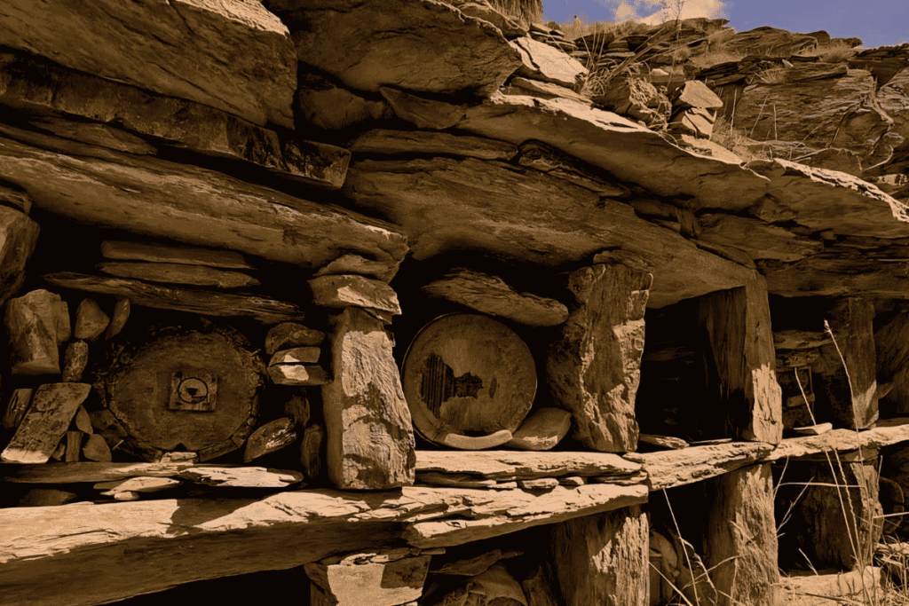 Stone houses in Al Kharfi Village
