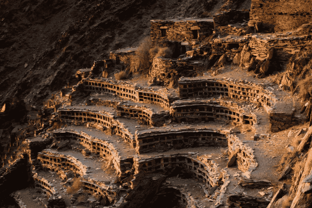 Traditional architecture at Al Kharfi Village