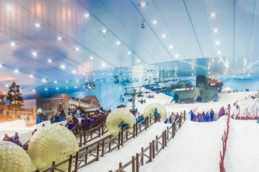 Snow City indoor snow attraction in Riyadh