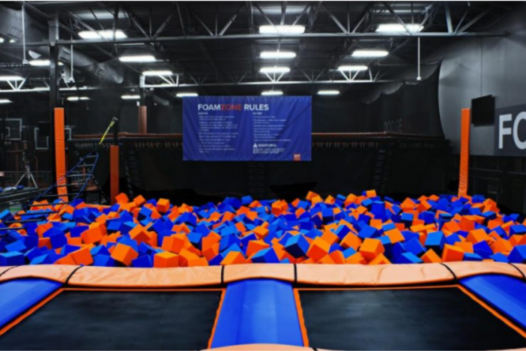 Sky Zone trampoline park in Riyadh