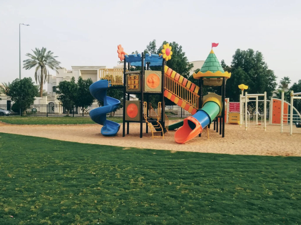 Al Waha Park playground and family area in Riyadh