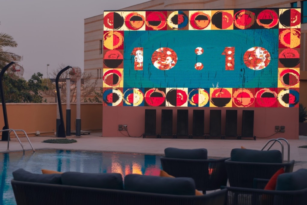 Poolside shisha at 10:10 Lounge Riyadh