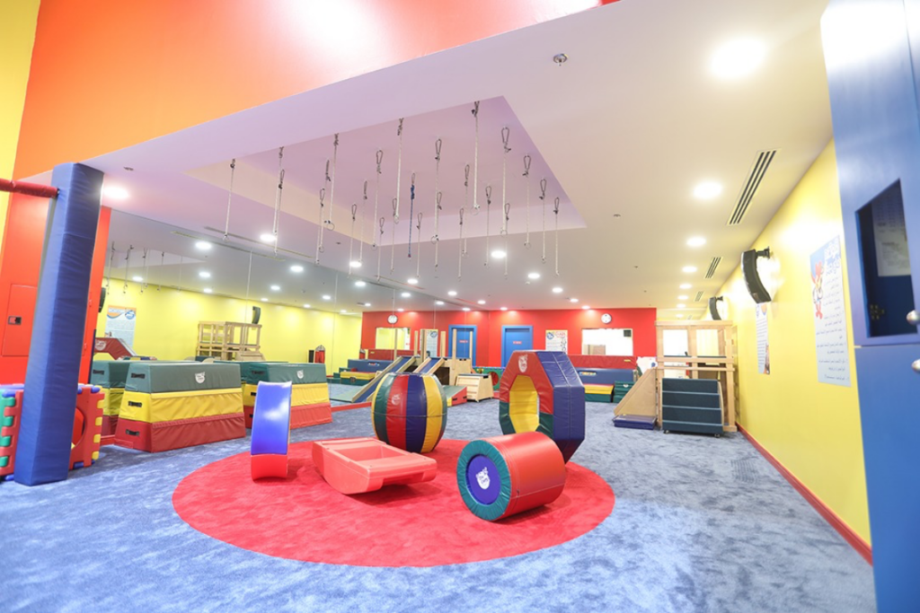 Parent and baby movement class at My Gym Riyadh