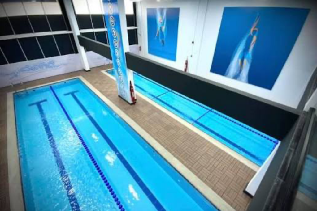 Parent and baby swimming class at AP Race Swimming Academy Riyadh