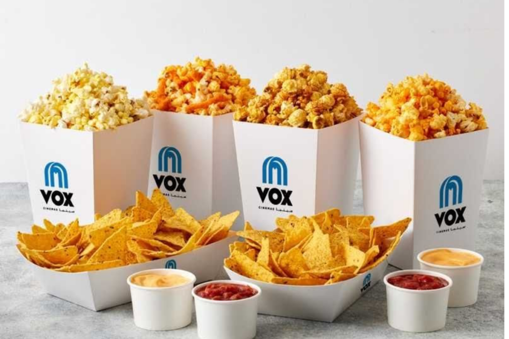 Family enjoying a movie at VOX Cinemas Riyadh Park
