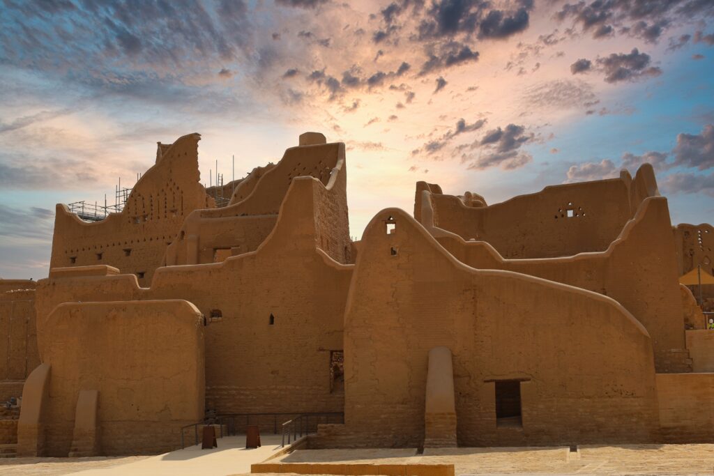 Visitors exploring Diriyah during Ramadan
