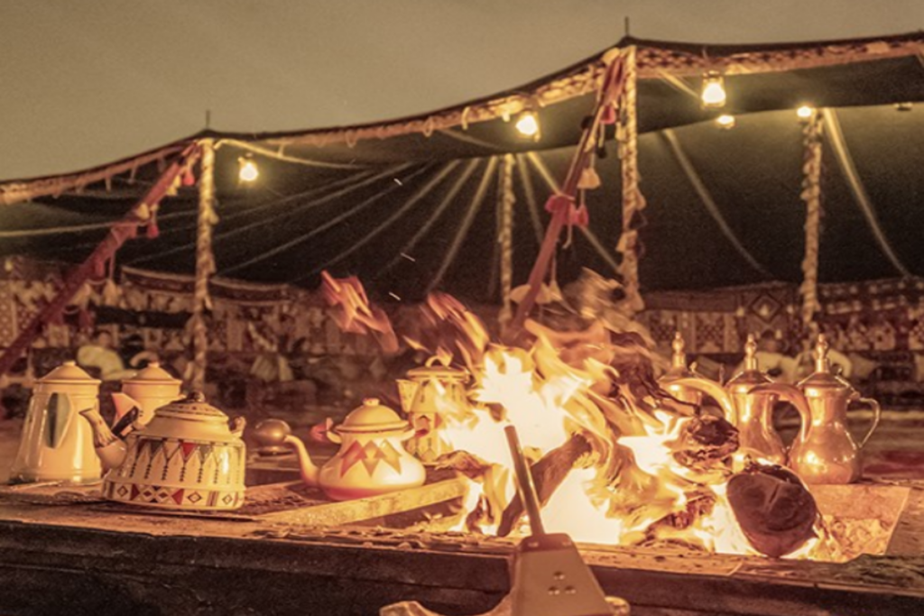 Traditional Saudi cultural performance at Diriyah Season