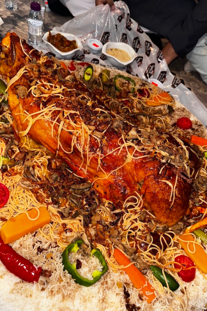 Signature fish kabsa at Dr. Kabsa restaurant Riyadh