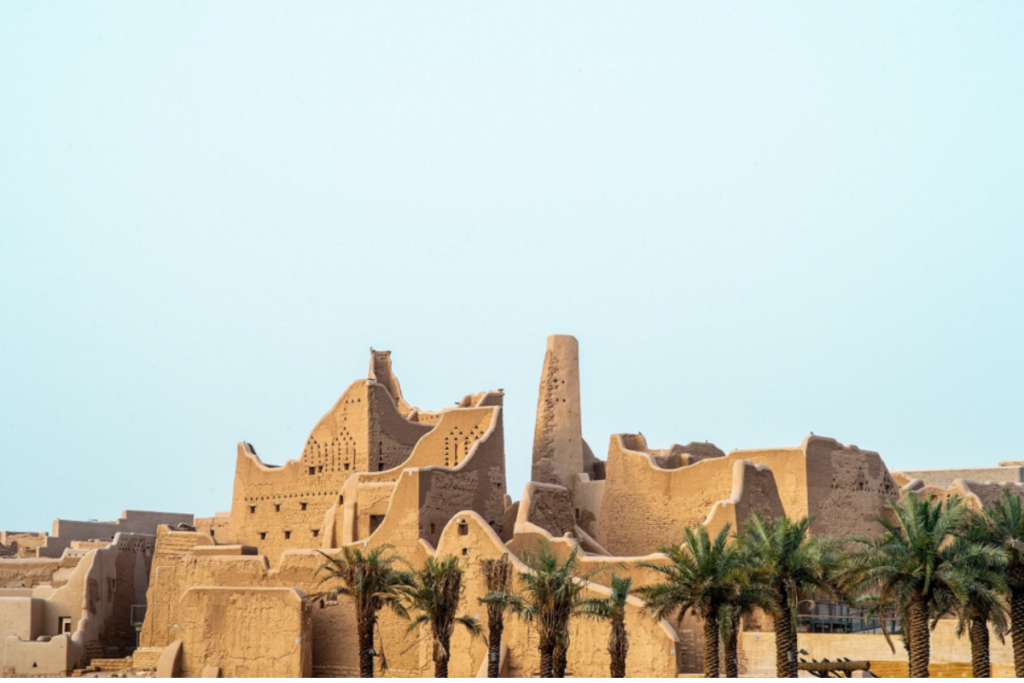 Historic mosques at At-Turaif in Diriyah
