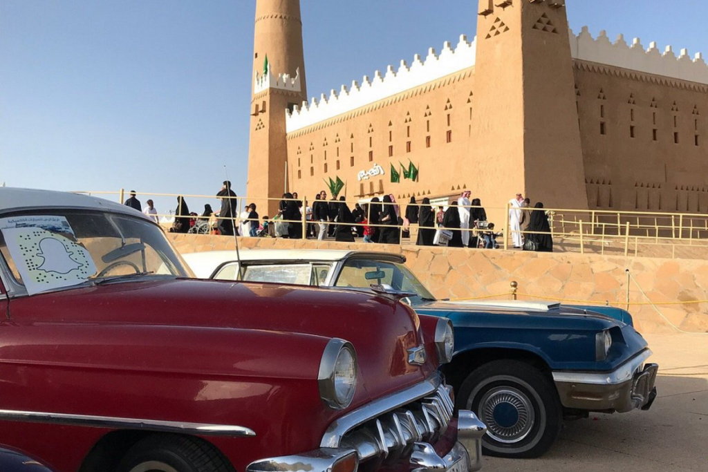 Heritage village at the Janadriyah Festival near Riyadh