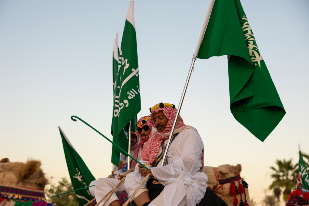 Riyadh fireworks on Saudi National Day