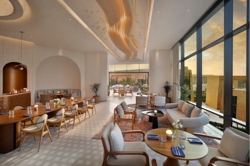 Rooftop dining experience in Riyadh at Stella Sky Lounge