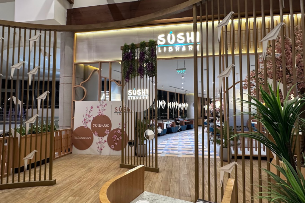 Sushi Library Riyadh with signature sushi rolls