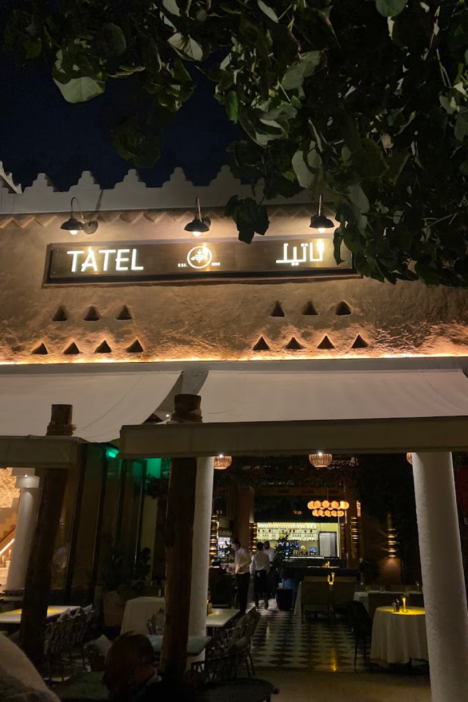 TATEL restaurant overlooking historic Diriyah in Riyadh