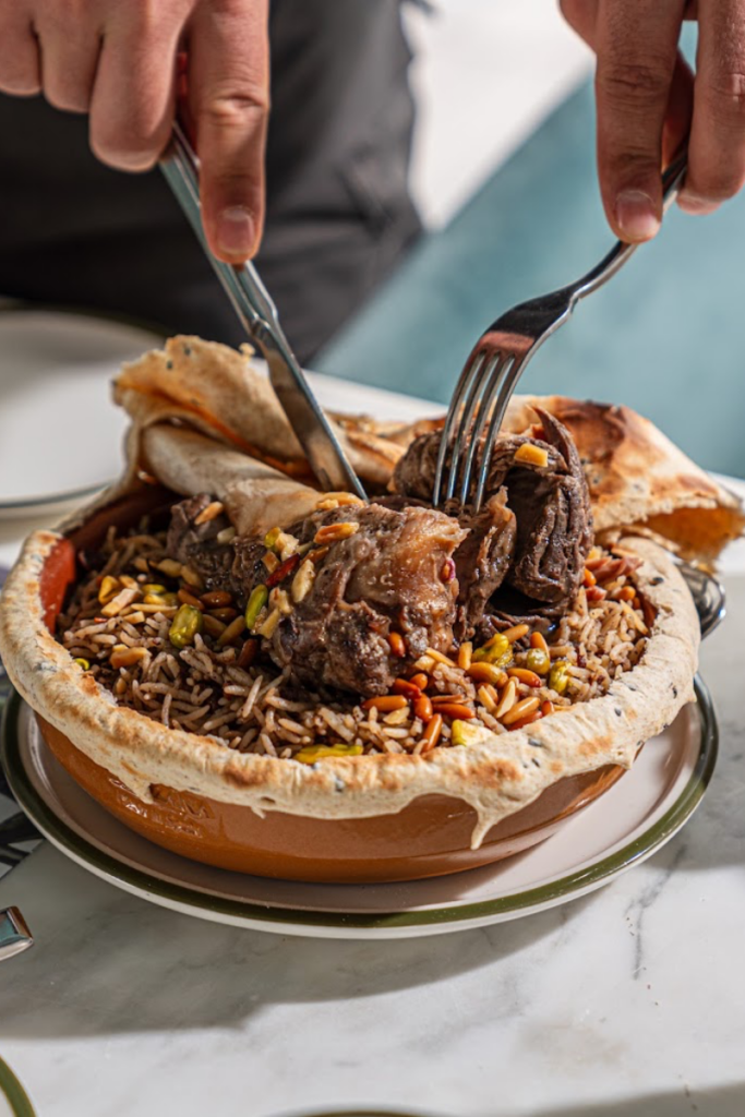 Villa Fayrouz Riyadh serving Lebanese breakfast and mixed grills