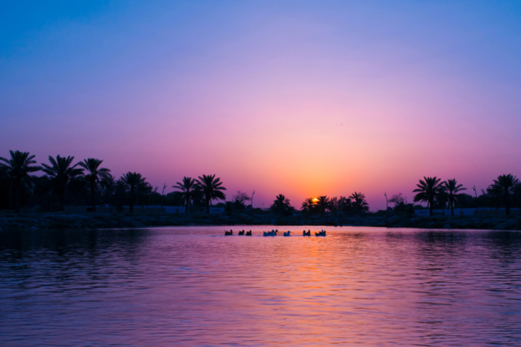 Best sunset in Riyadh at King Abdullah Financial District (KAFD)