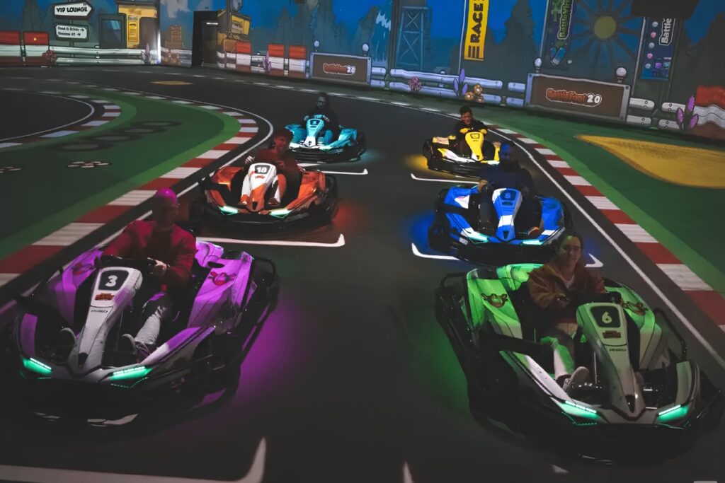 BattleKart Riyadh augmented reality go-kart racing arena