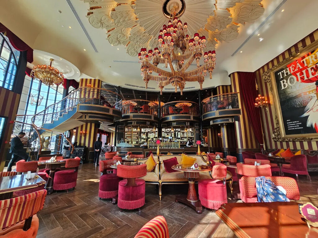 Parisian-style interior at Cafe Lilou Riyadh
