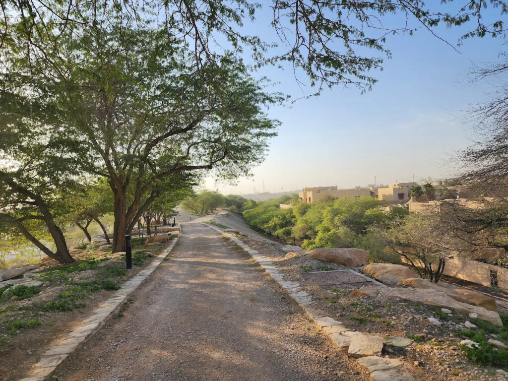 DQ Running Track in Riyadh with a scenic running route ranging from 3.5 km to 12.5 km