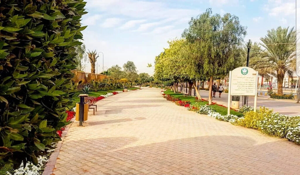 King Abdullah Walkway near Prince Sultan University featuring a 4 km running route in Riyadh
