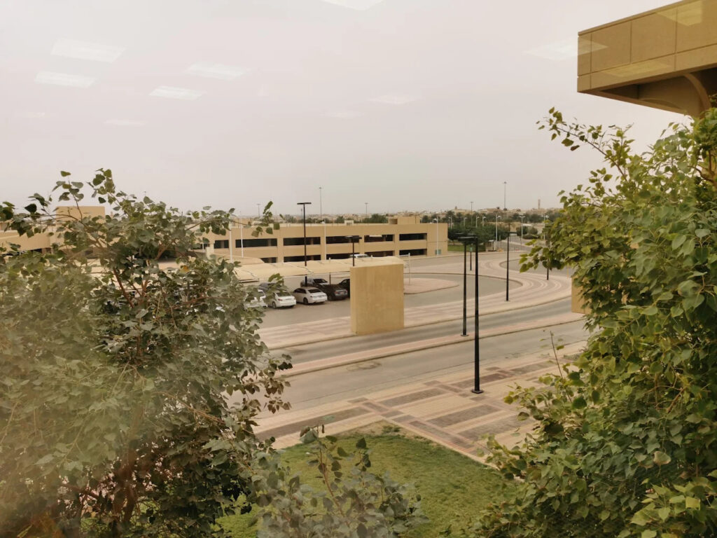 King Saud University running track in Riyadh with a 9 km loop for runners