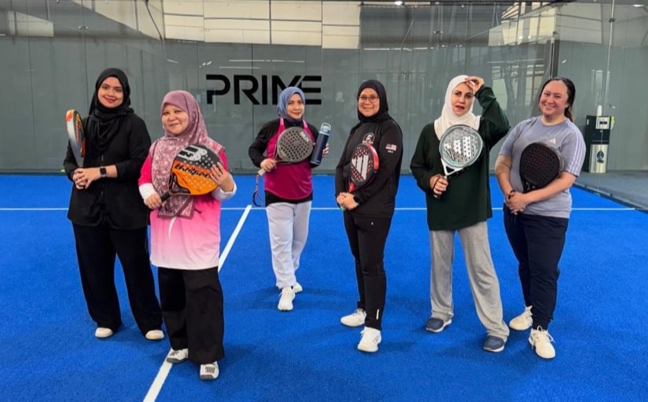 Women participating in a fitness activity in Riyadh